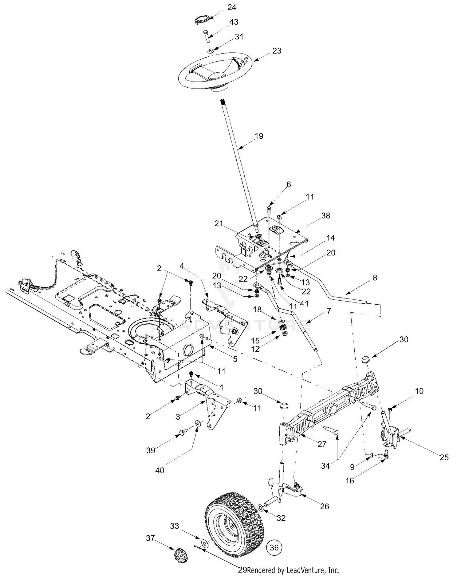 Axle, Front Wheel, Steering