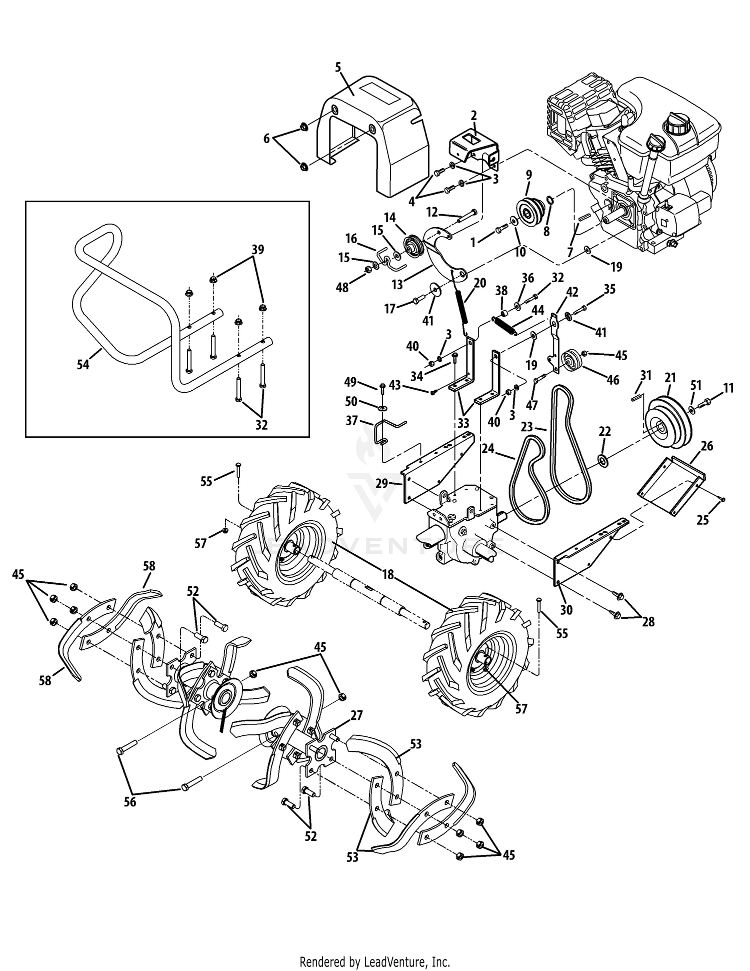 Tine & Drive Assembly