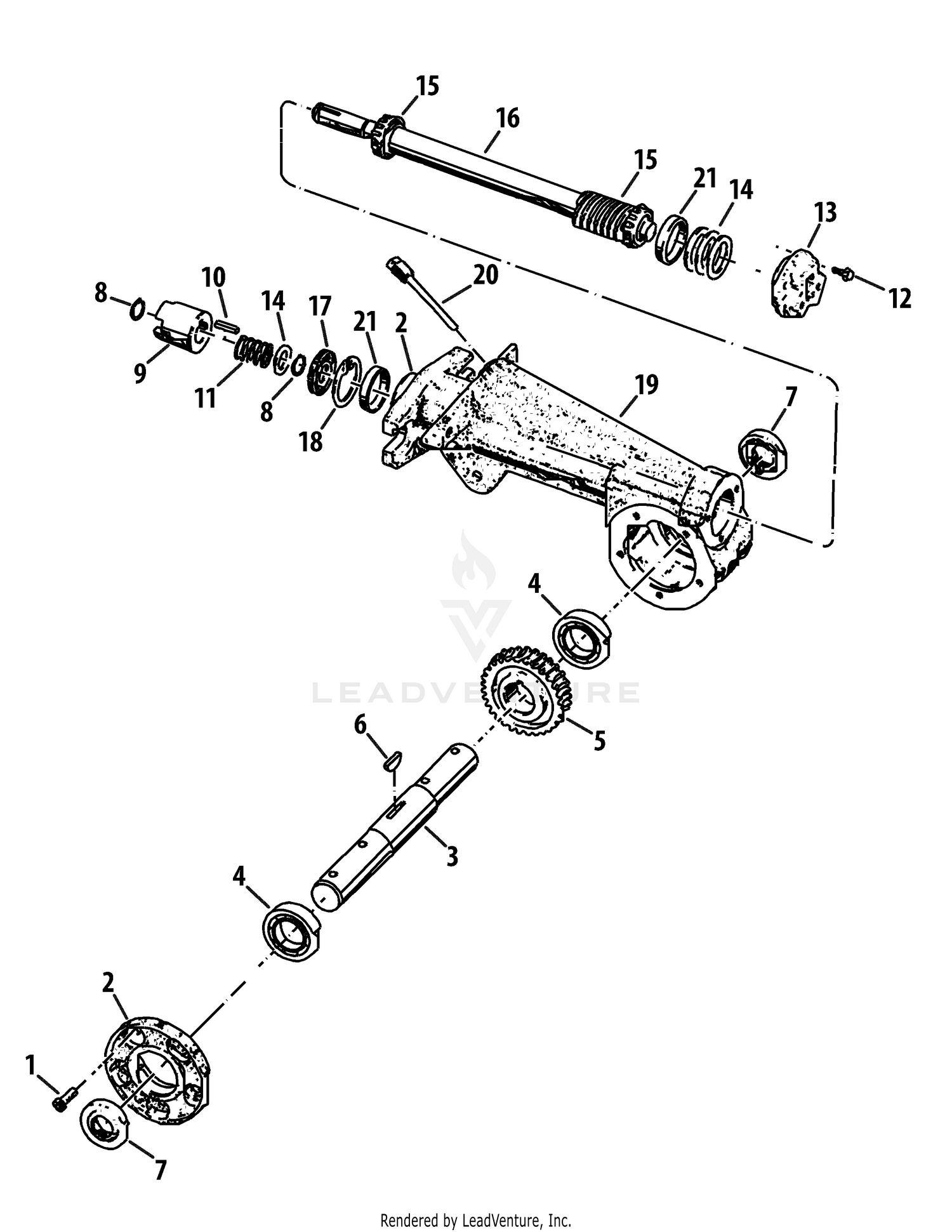 Tiller Shaft Assembly