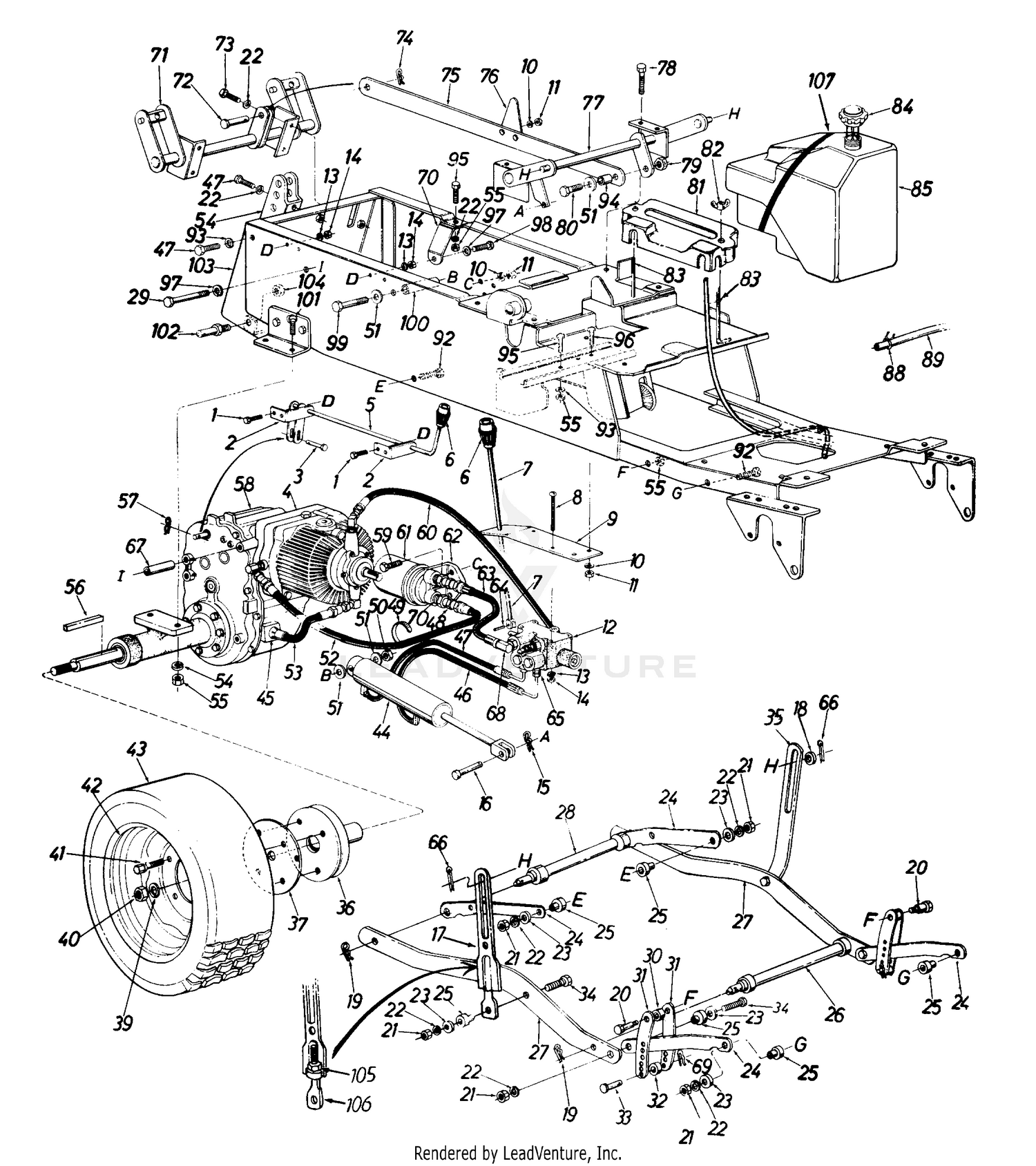 Speed Control/Driveshaft/Pedal Assembly/Brakes