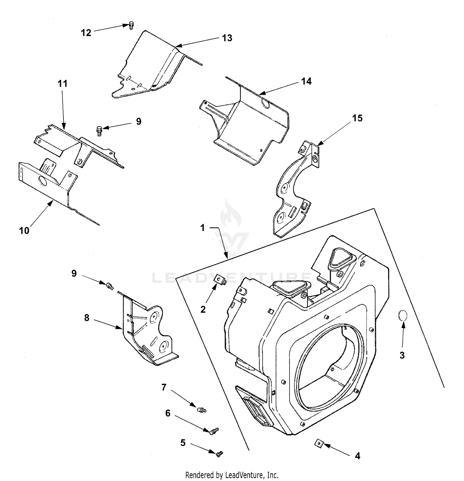 Blower Housing And Baffles
