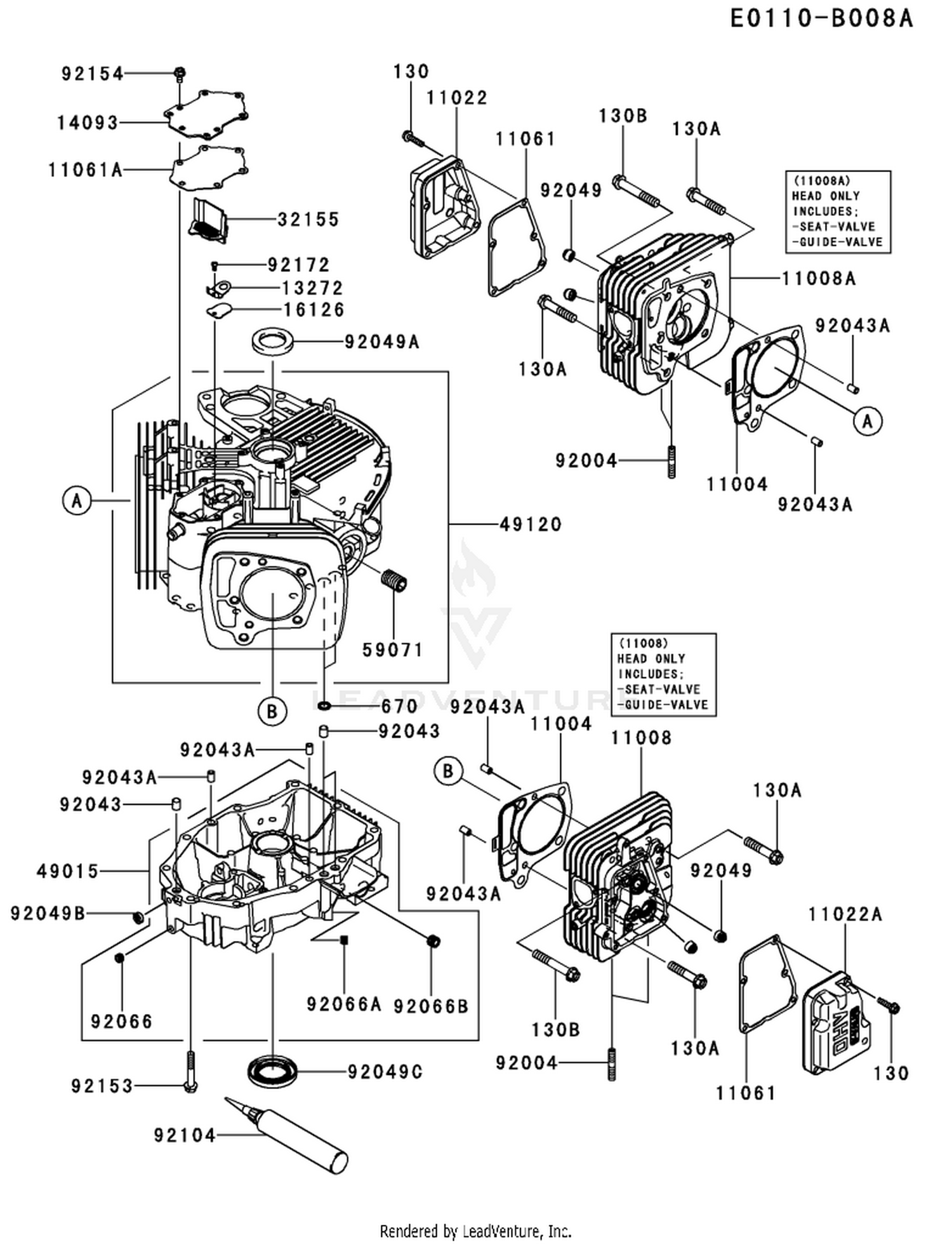 FR730V-CS21 CYLINDER & CRANKCASE