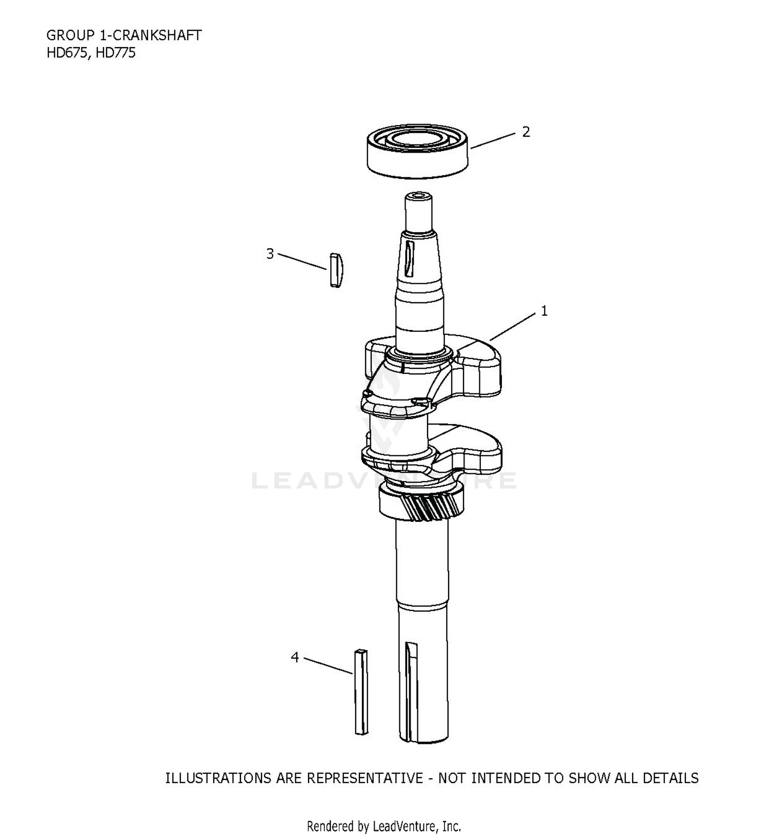 HD775-3114 CrankShaft
