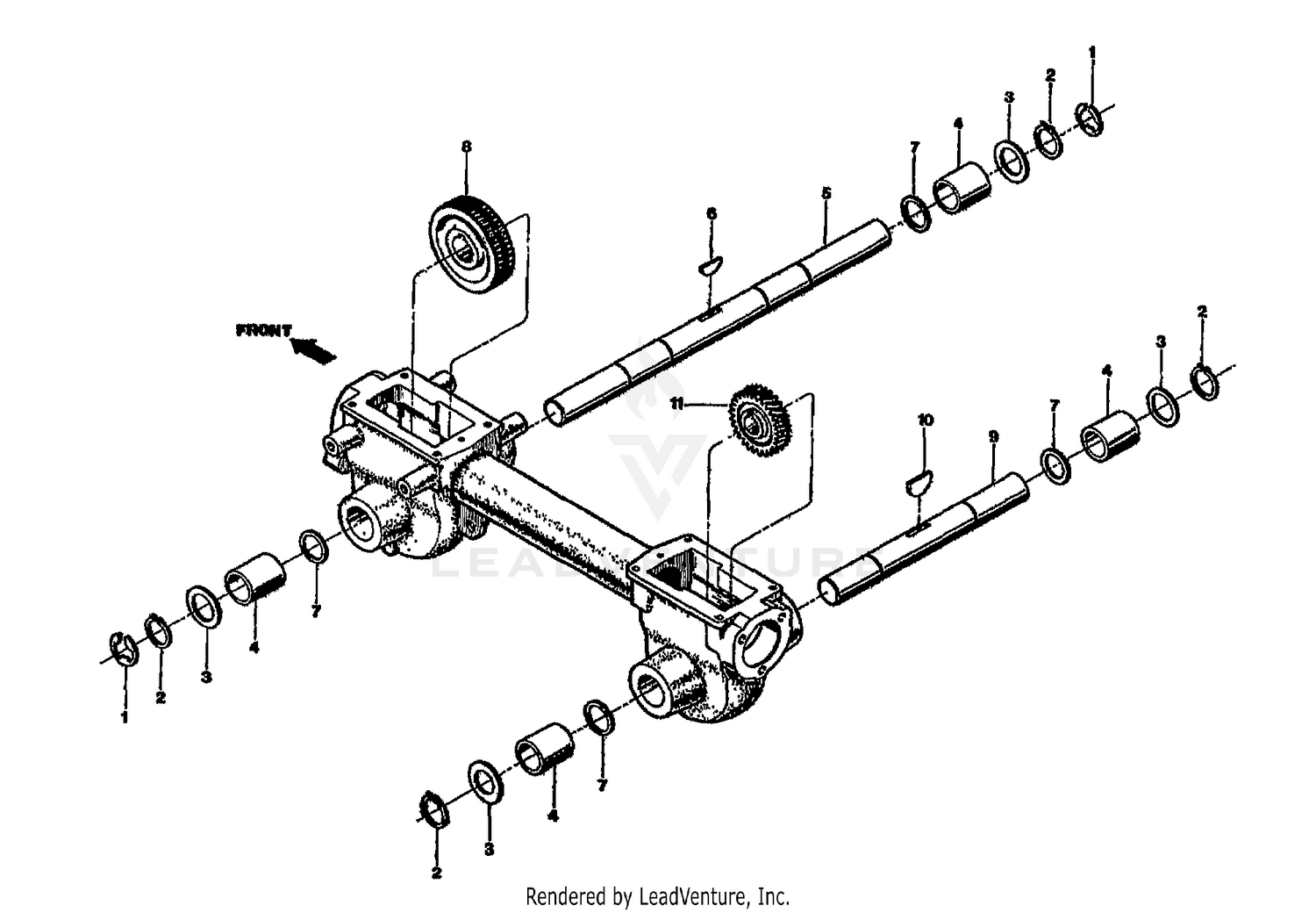 WHEEL & TILLER SHAFT ASSEMBLIES