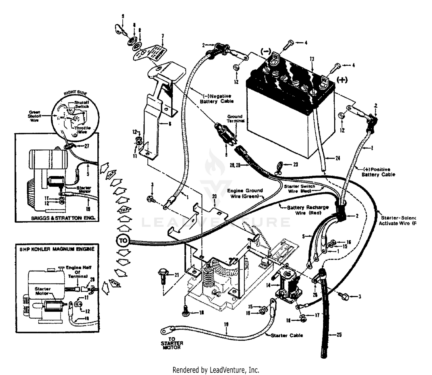 ELECTRIC START SYSTEM (3 PRONG)