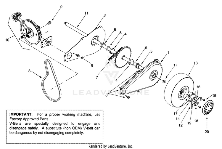 24A203B190 Yard Boss 550 (1999) PartsWarehouse