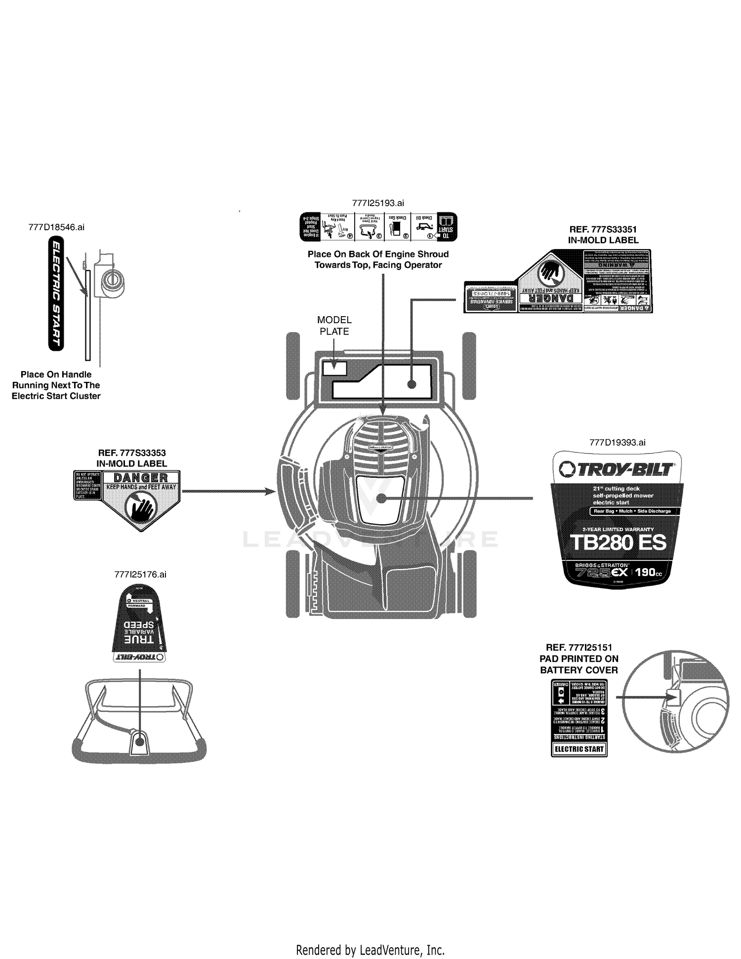 Troy bilt deals tb280es parts