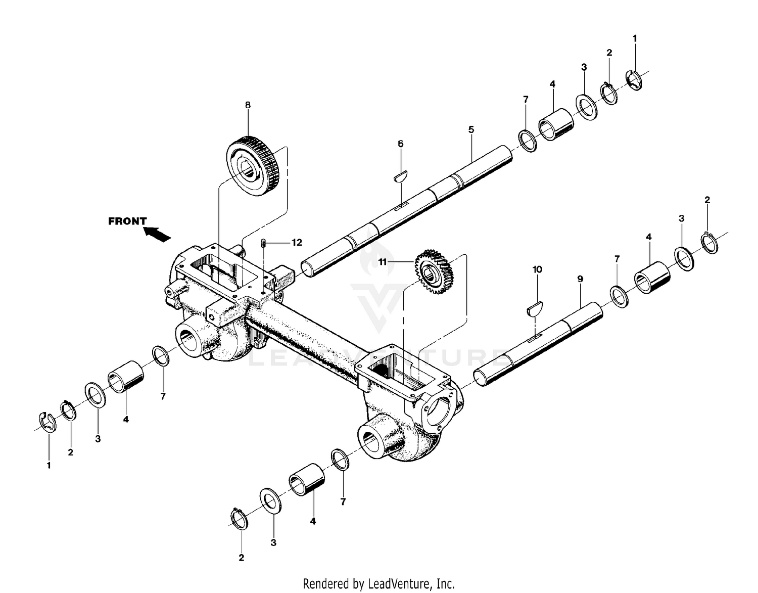 Wheel And Tiller Shaft Assemblies