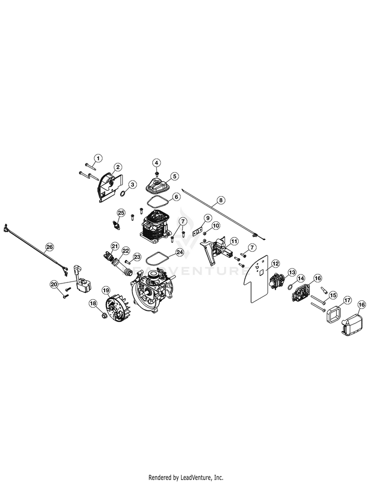 TroyBilt TB4SC 41AS4SCG966 Gas Blower PartsWarehouse