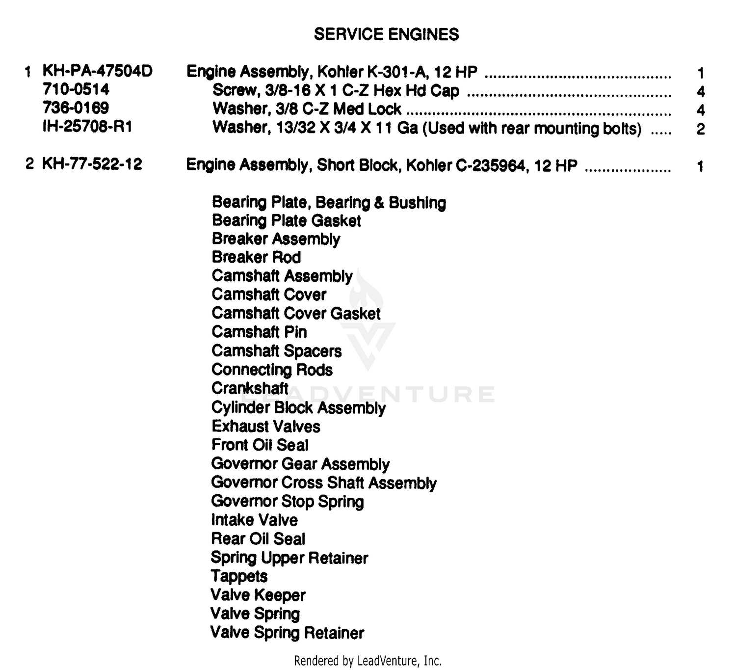 Service Engines