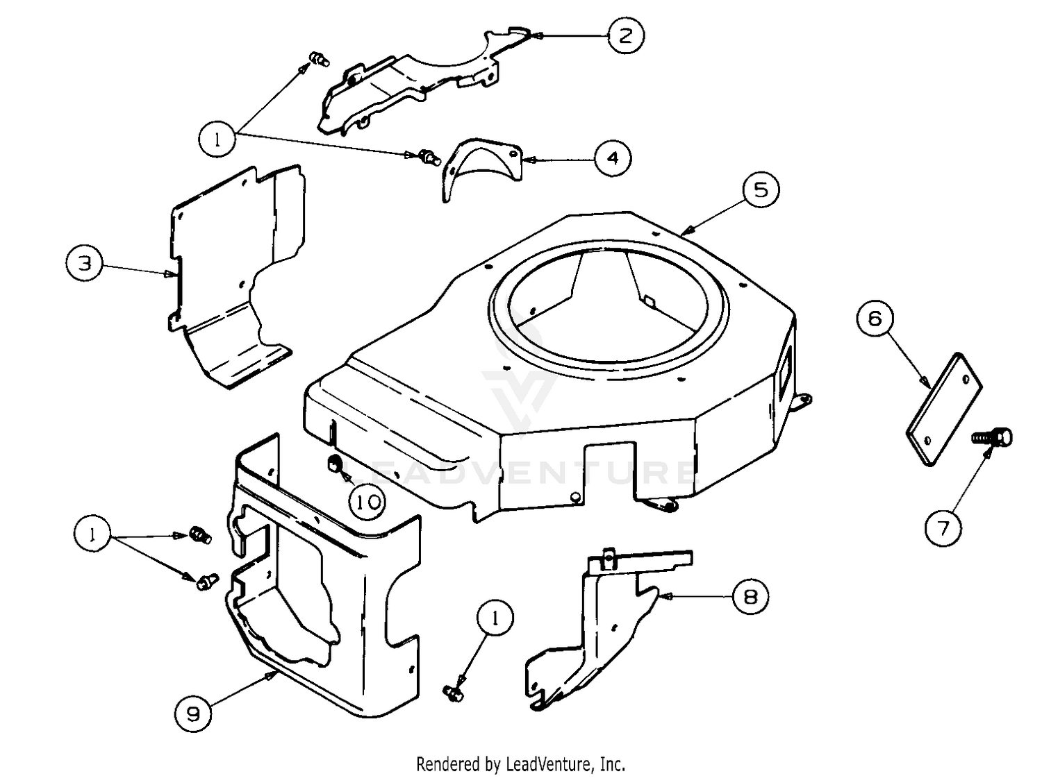Blower Housing And Baffles