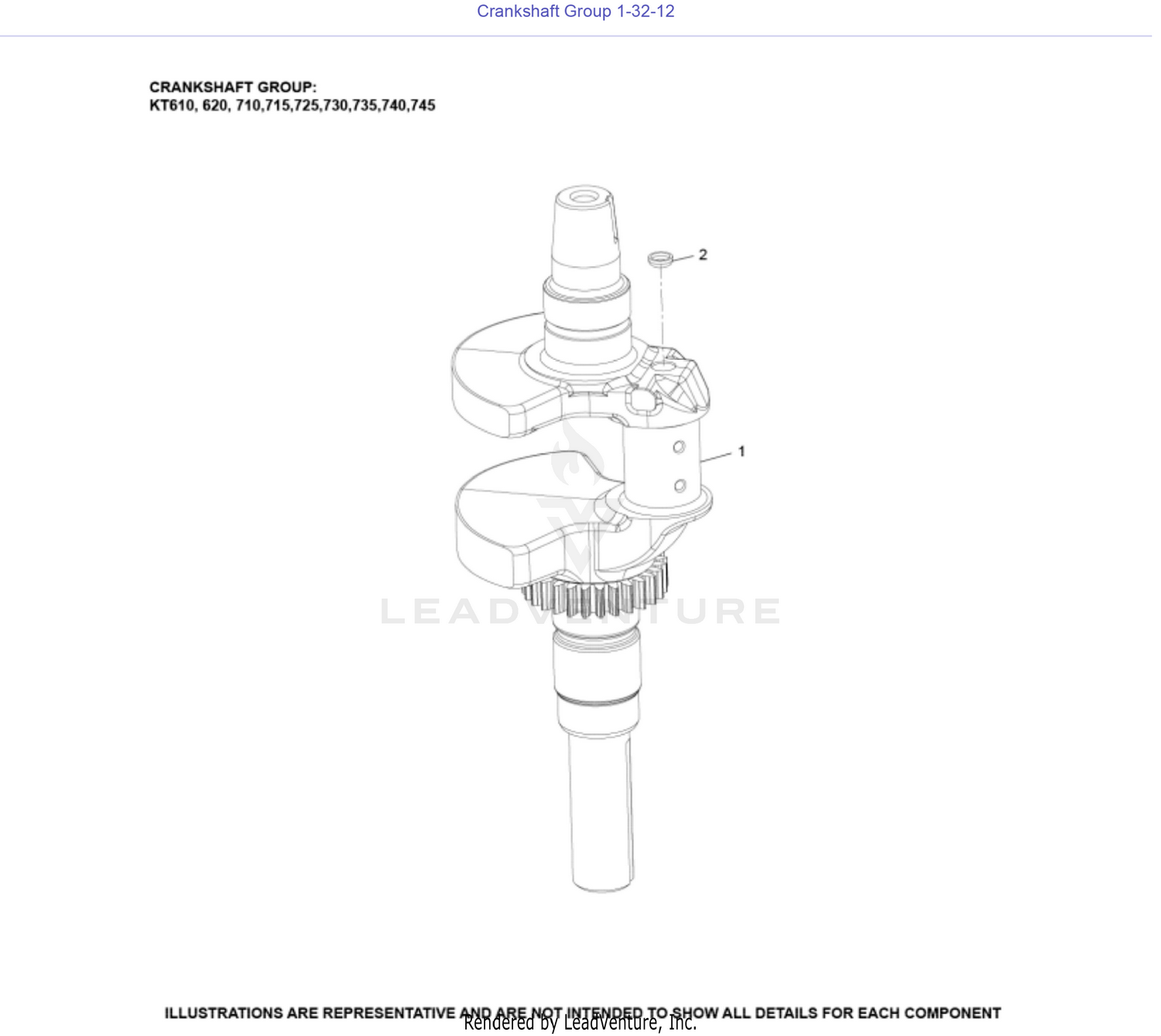 KT725-3068 Crankshaft