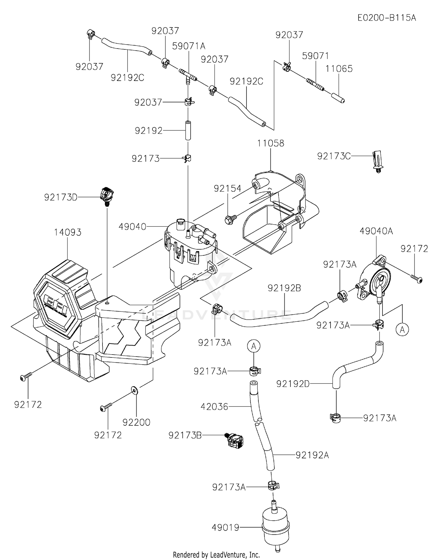 FX820A-AS06 FUEL TANK & FUEL VALVE