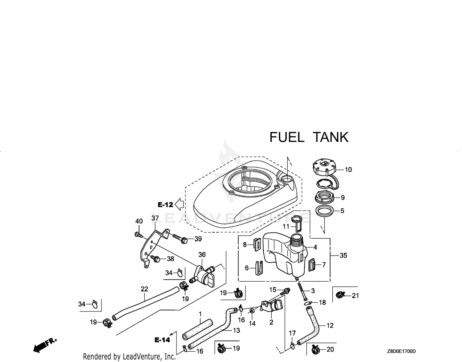 GCV190LA-G5B FUEL TANK