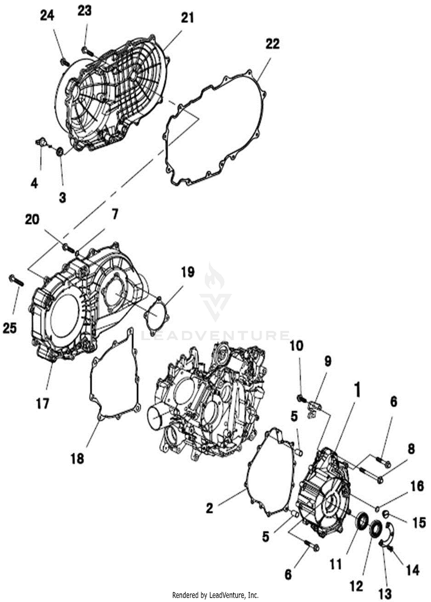 Engine - Crankcase Cover 1