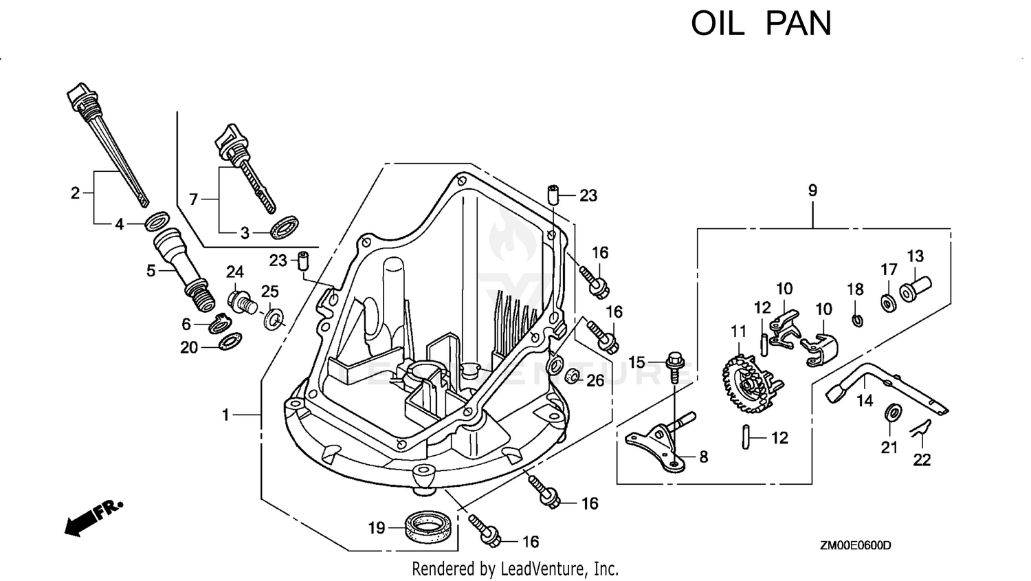 GCV160LA0-N5B OIL PAN