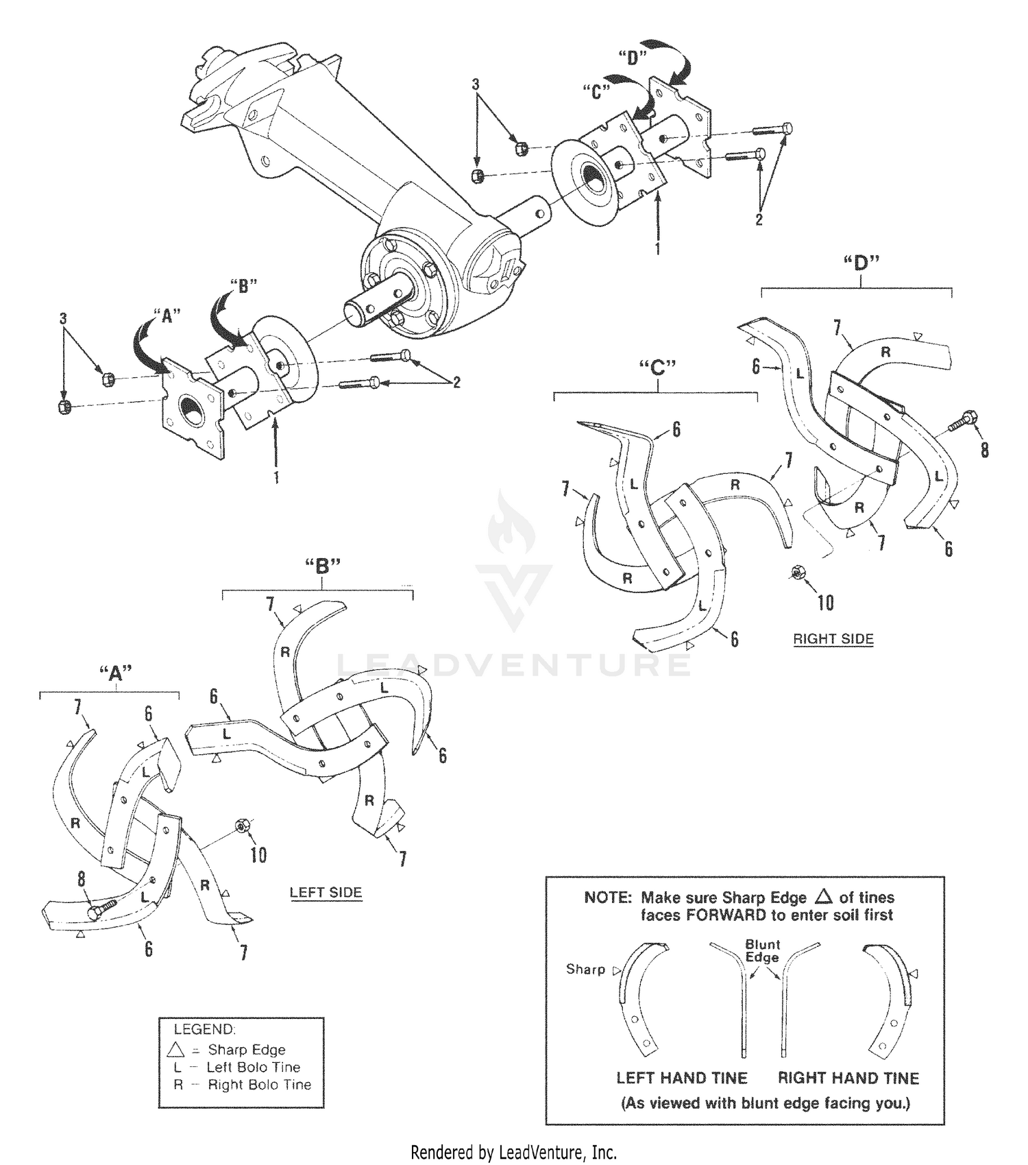 Bolo Tine Assemblies