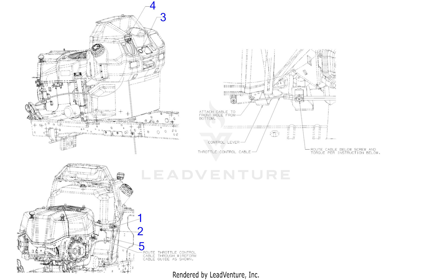 Cub Cadet XT2-LX46 EFI FAB (13AZA1CN010) (2018) Cable