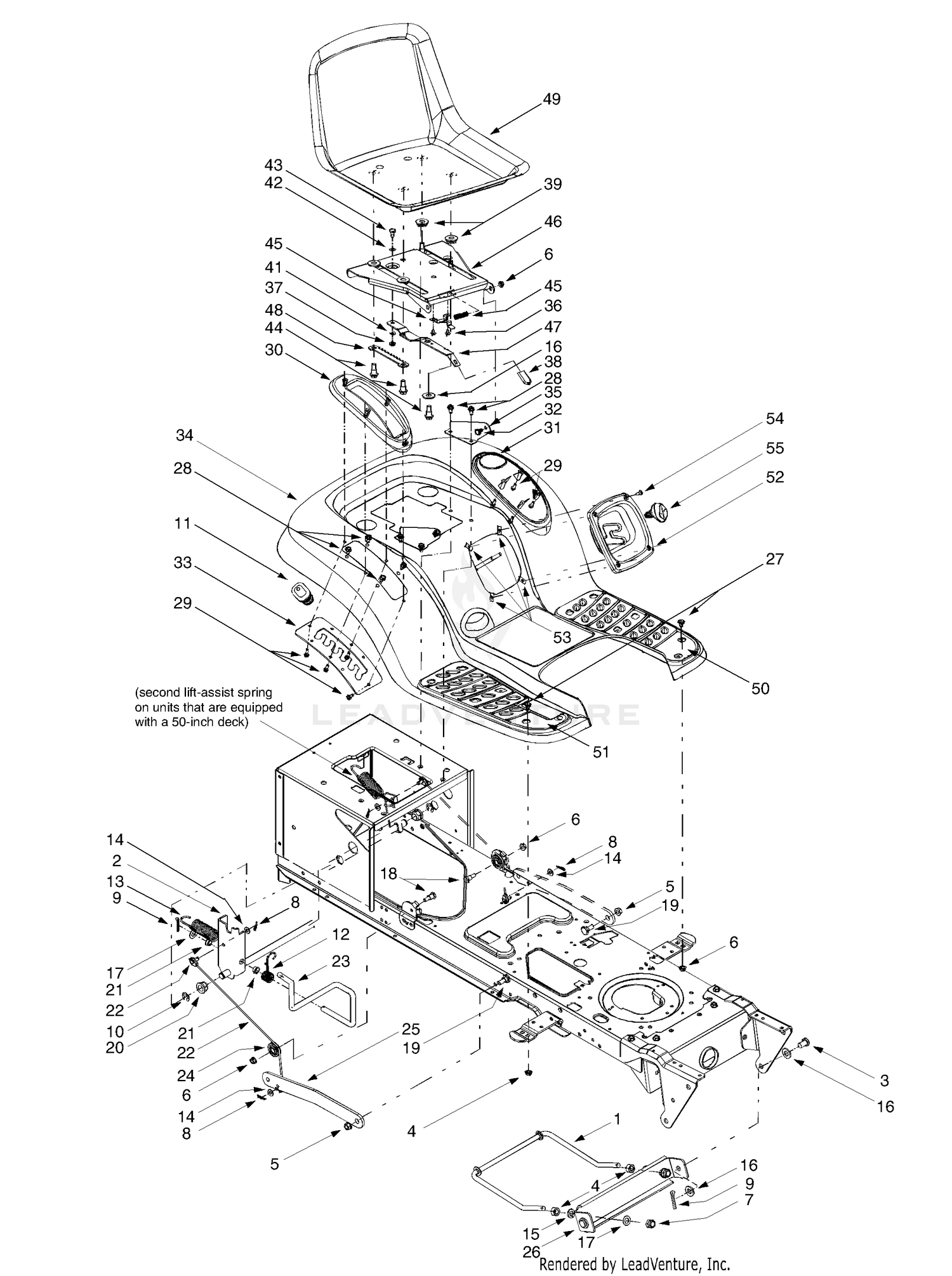 Seat, Fender, Frame Components