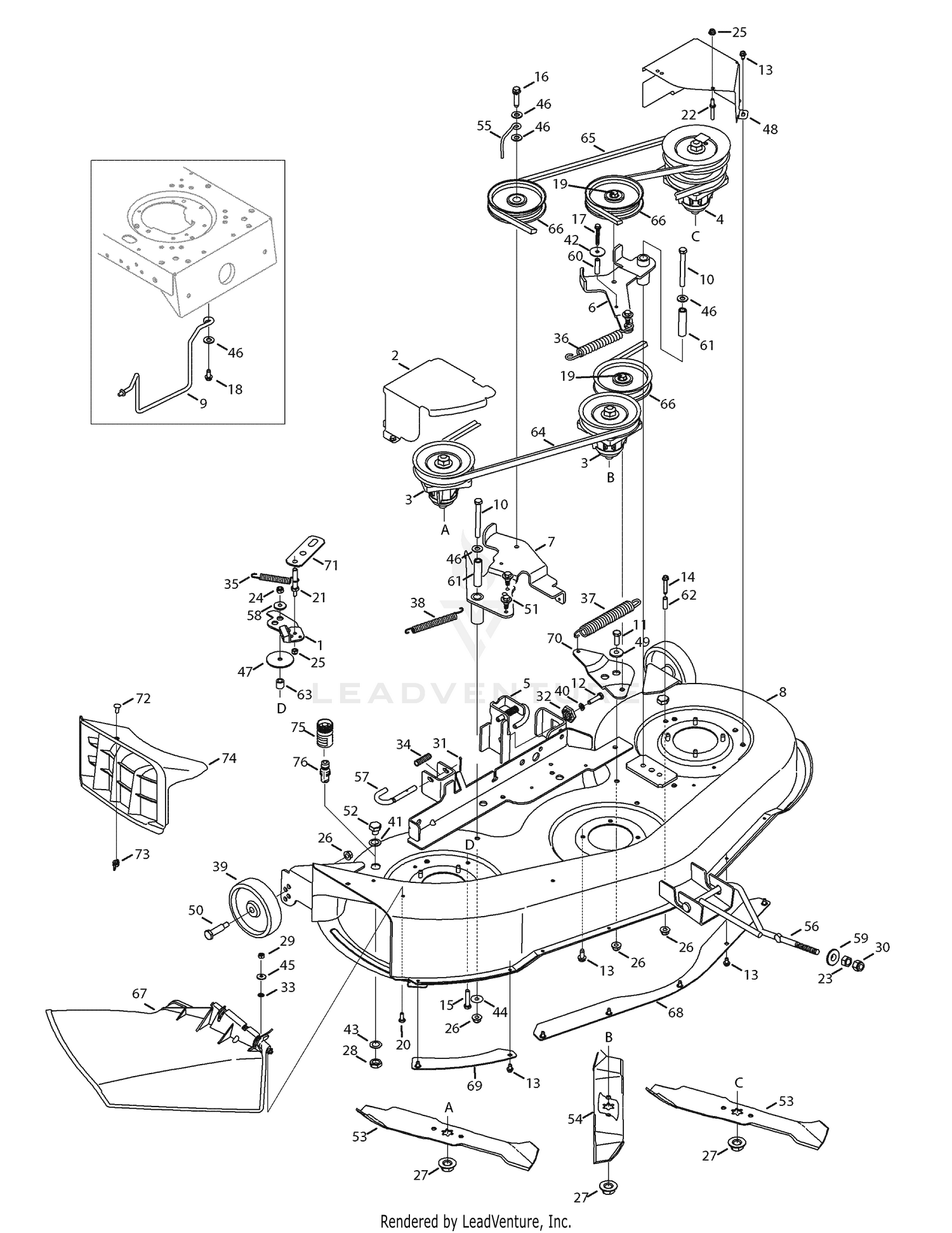 Deck belt diagram outlet for troy bilt bronco