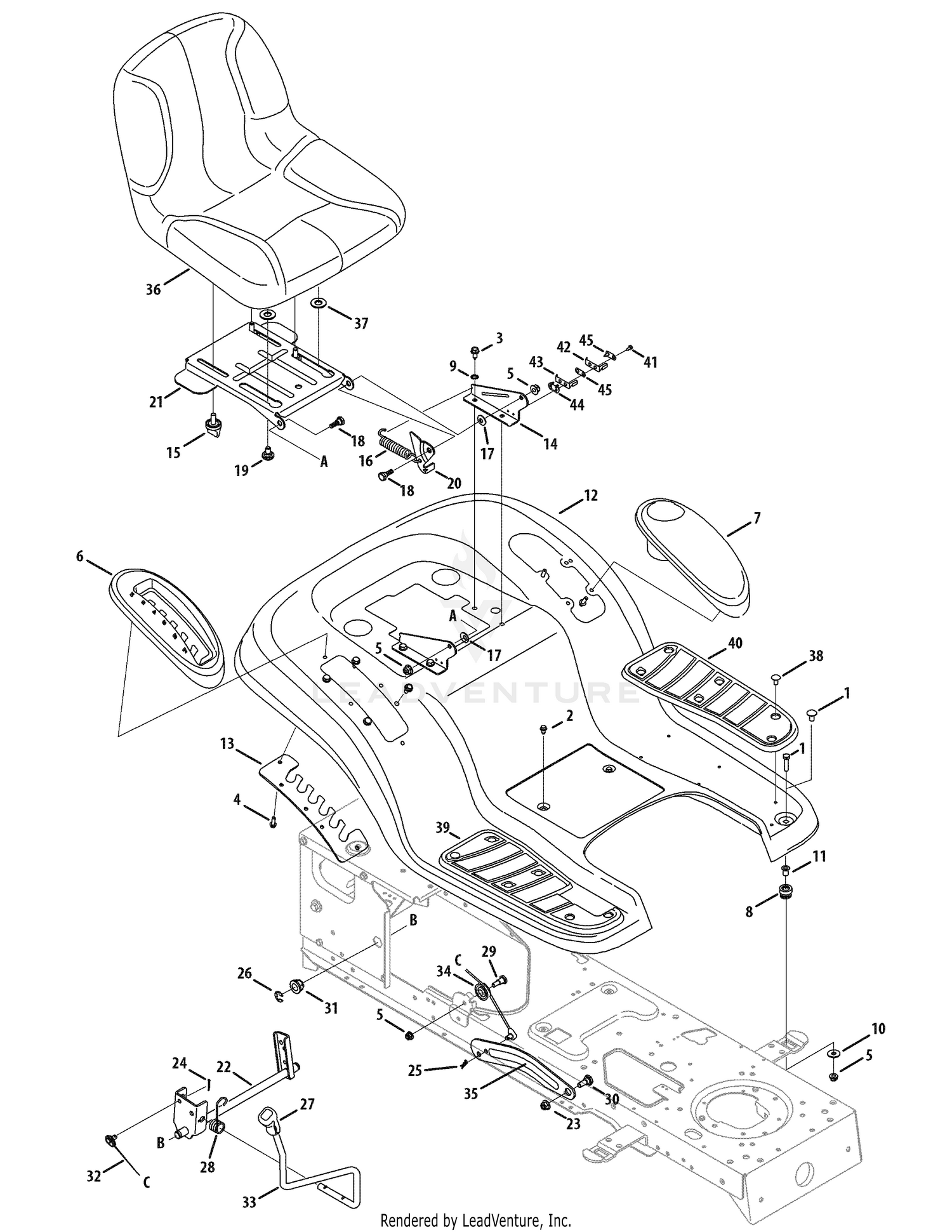 Fender, Deck Lift & Seat