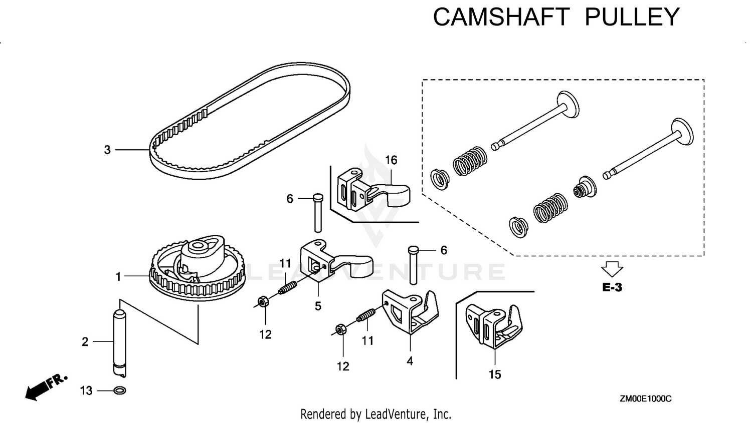 GCV160LA0-N5B CAMSHAFT PULLEY
