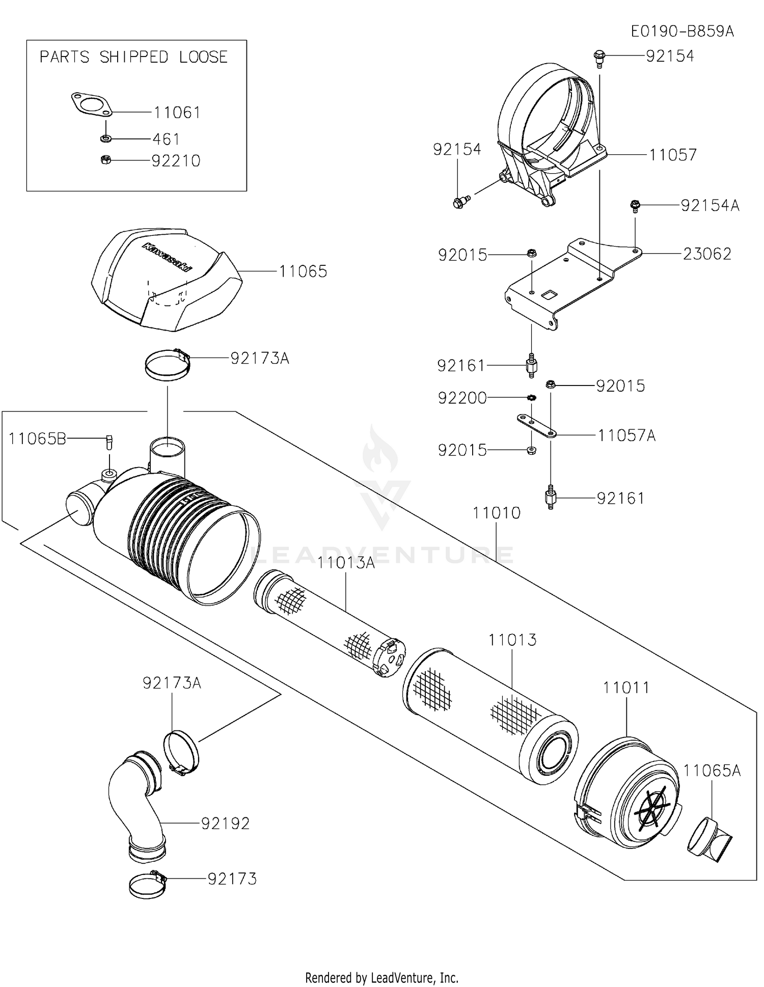 FXT00V-AW06 AIR FILTER & MUFFLER
