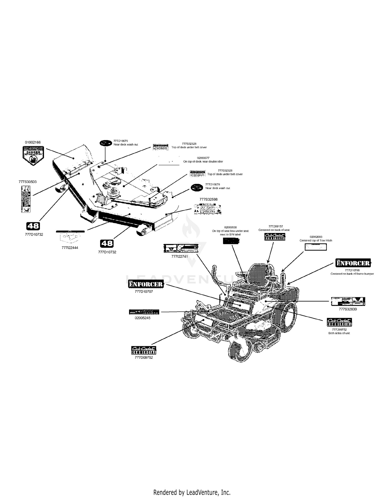 Cub Cadet ENFORCER 48 (53BI3AGV050) 21HP Kawasaki