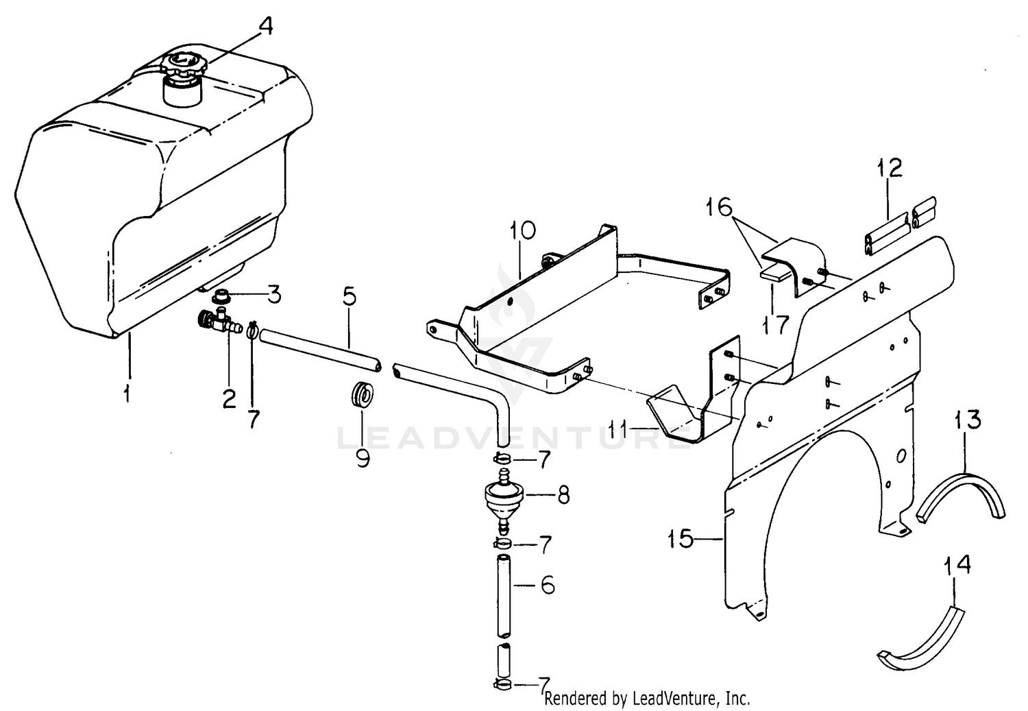 Fuel Tank & Support