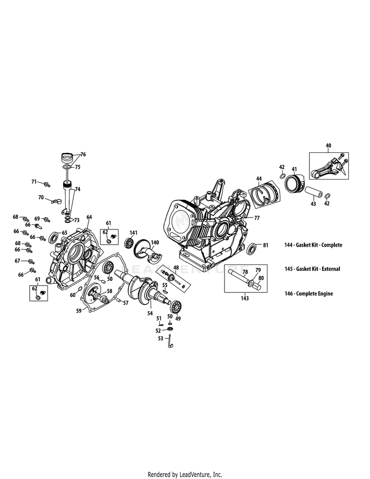 Troy-Bilt 490-SUB OHV Engine | PartsWarehouse