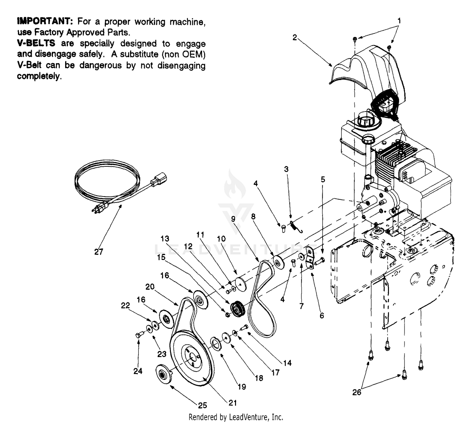 Engine And V-Belts