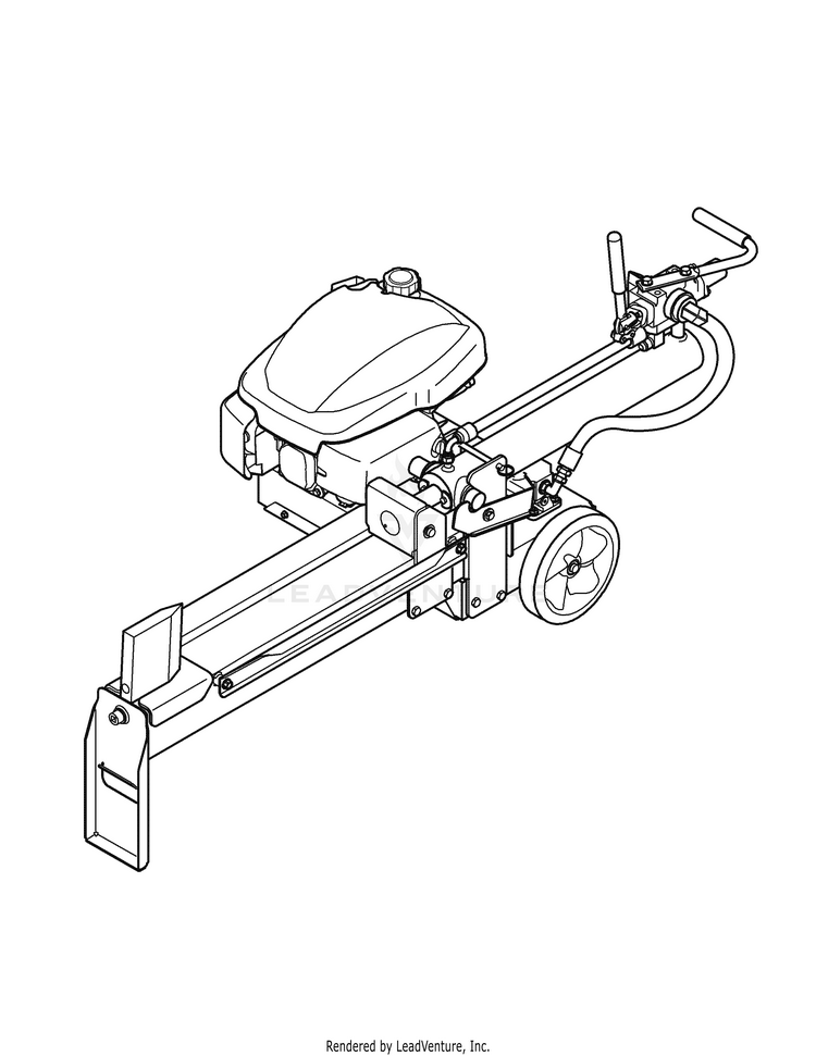 Yard machine wood online splitter