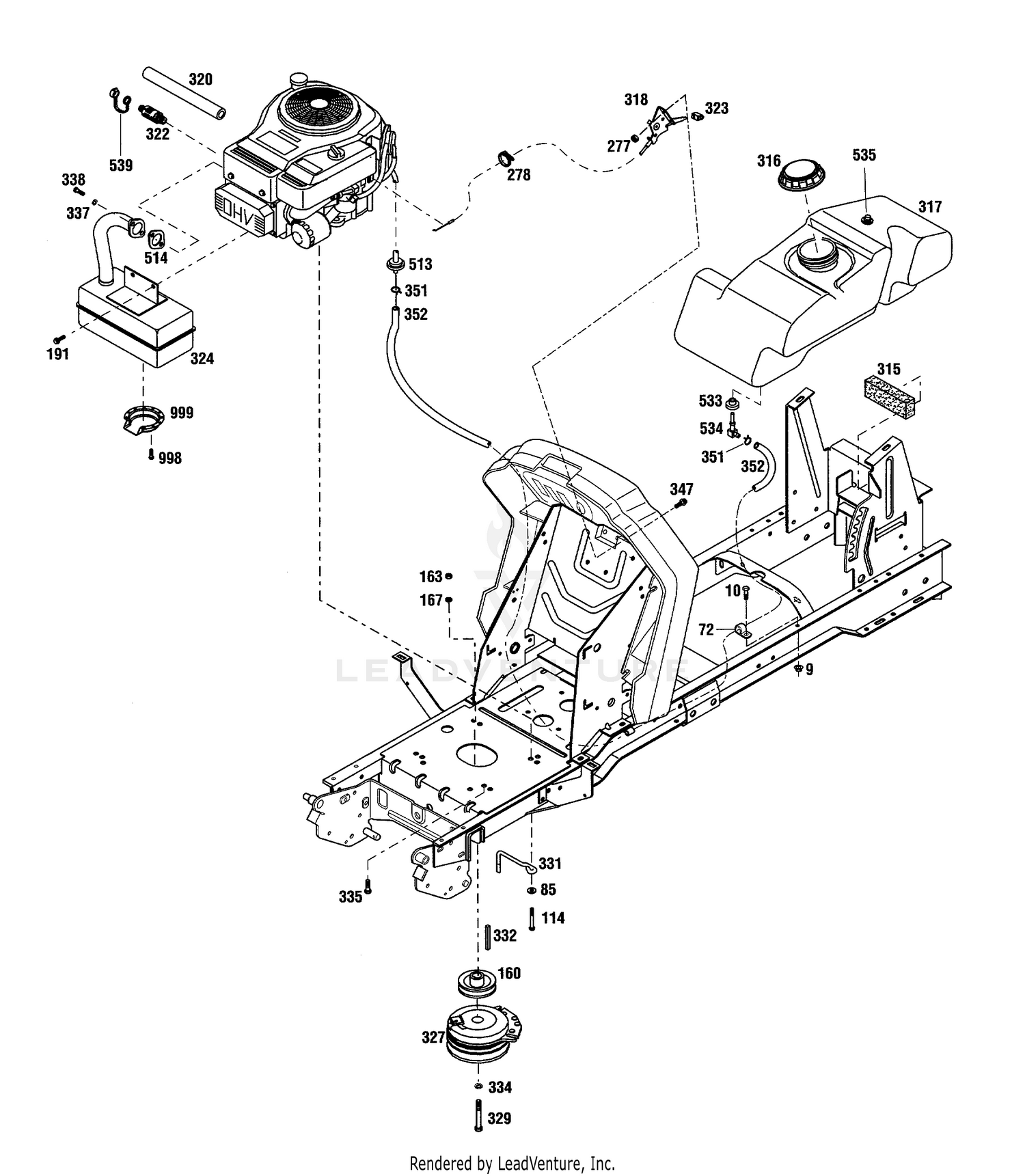 14 & 15.5 HP Engine Assembly