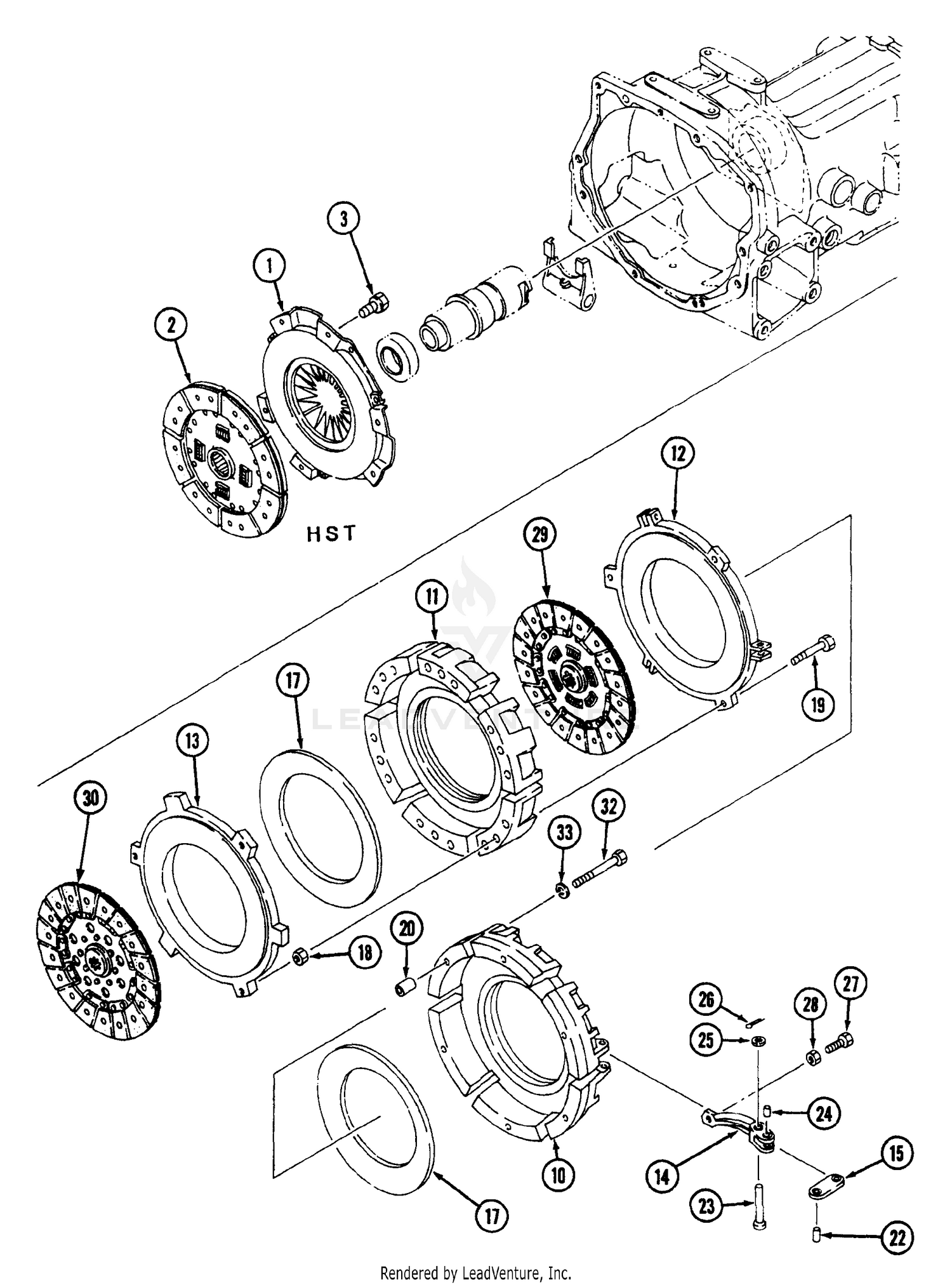 Clutch Single Drive (HST)