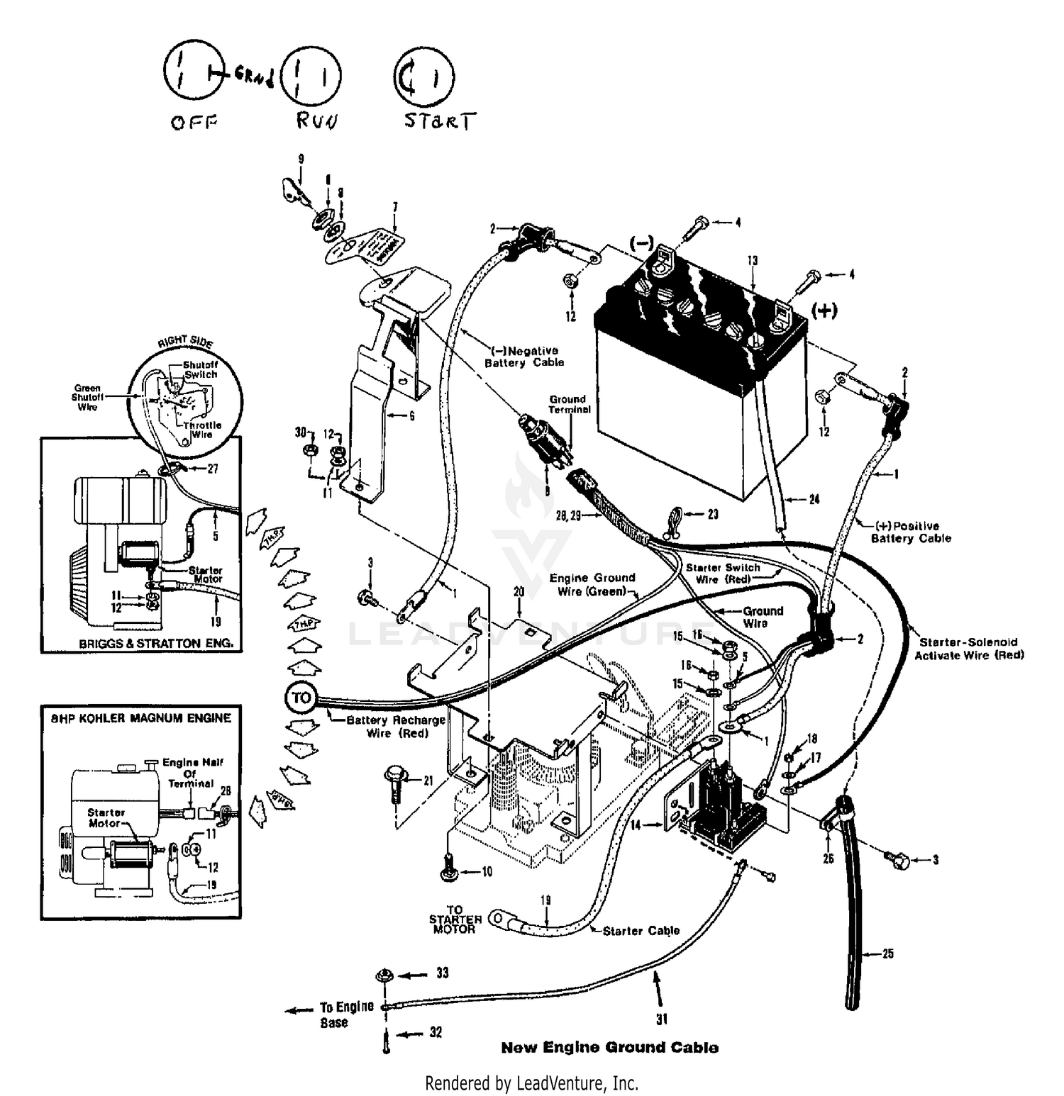 ELECTRIC START SYSTEM (5 PRONG)