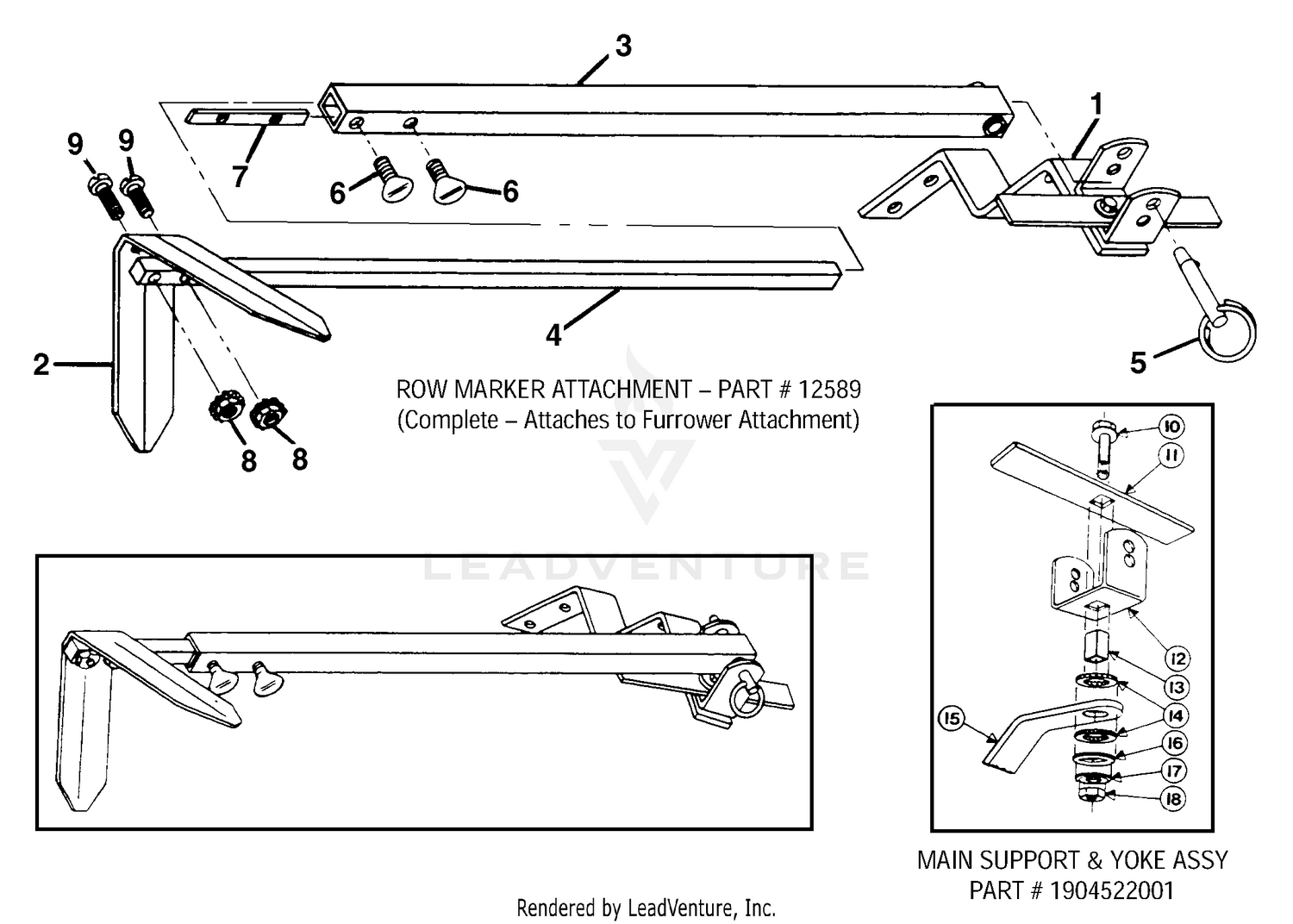 Row Marker Attachment - PN 12589