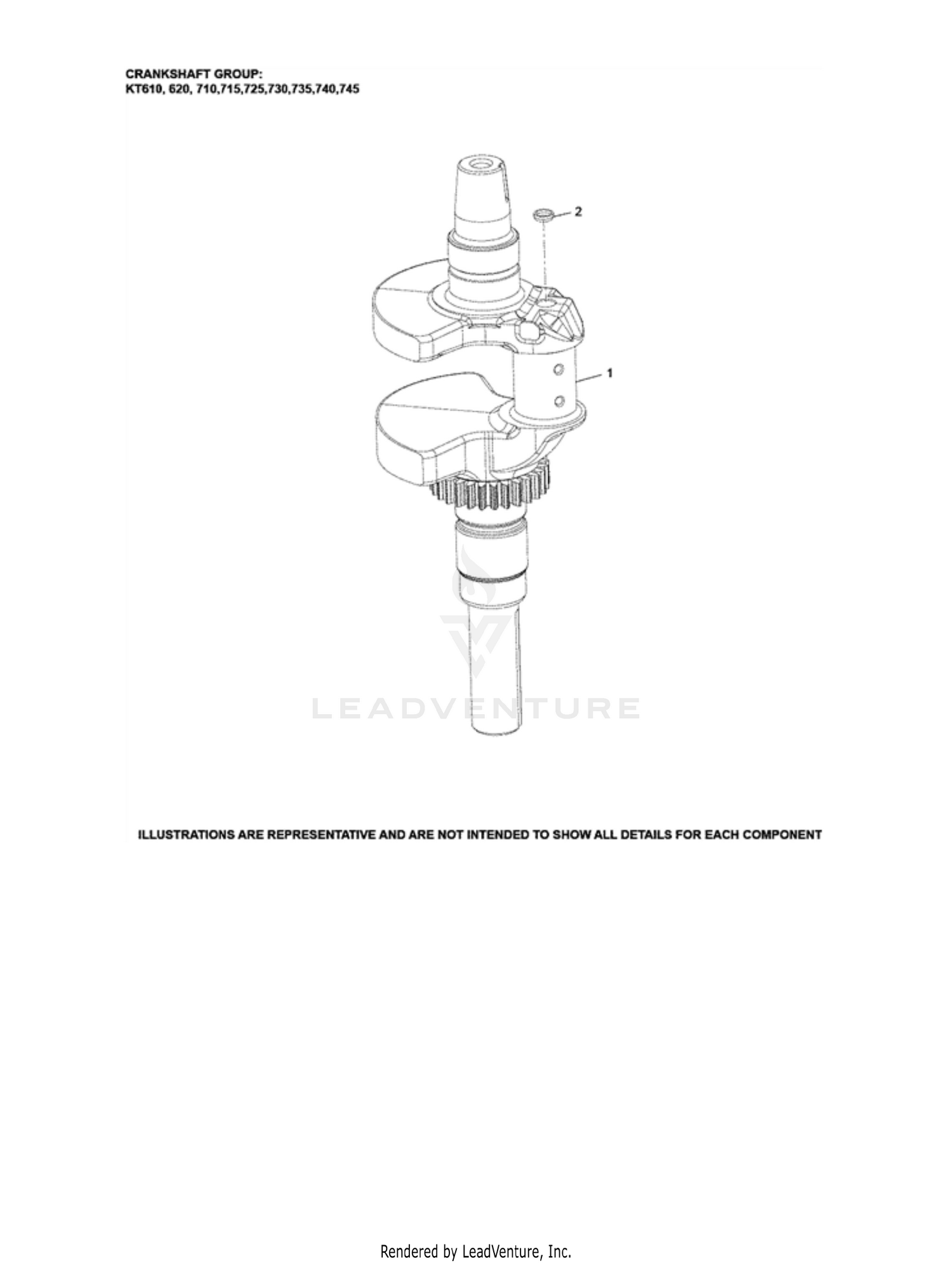 KT745-3084 Crankshaft