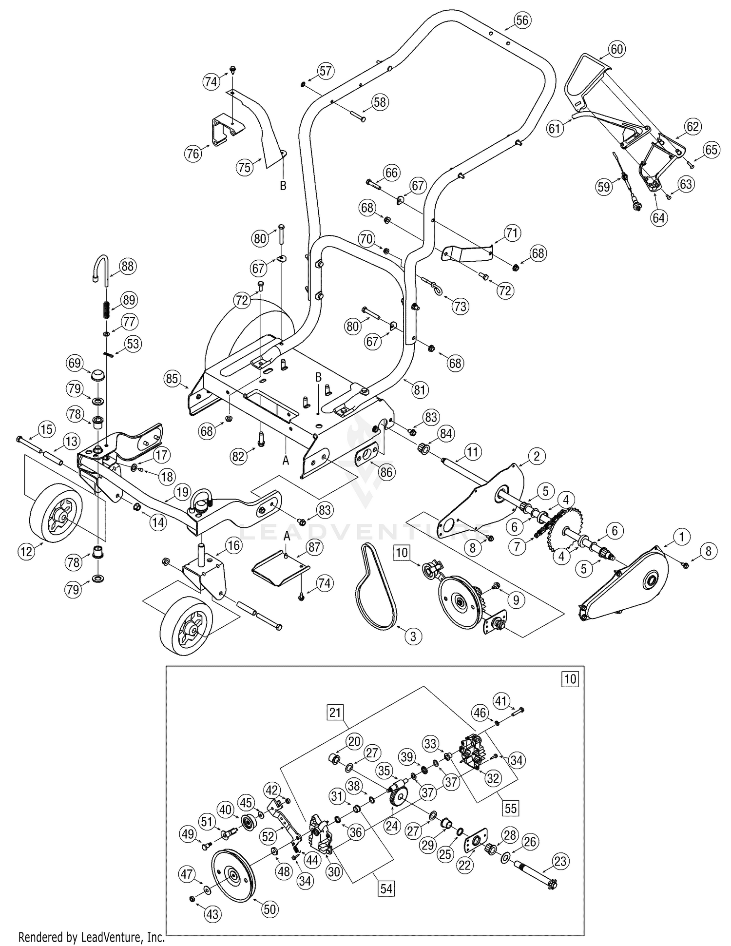 Drive & Handle Assembly