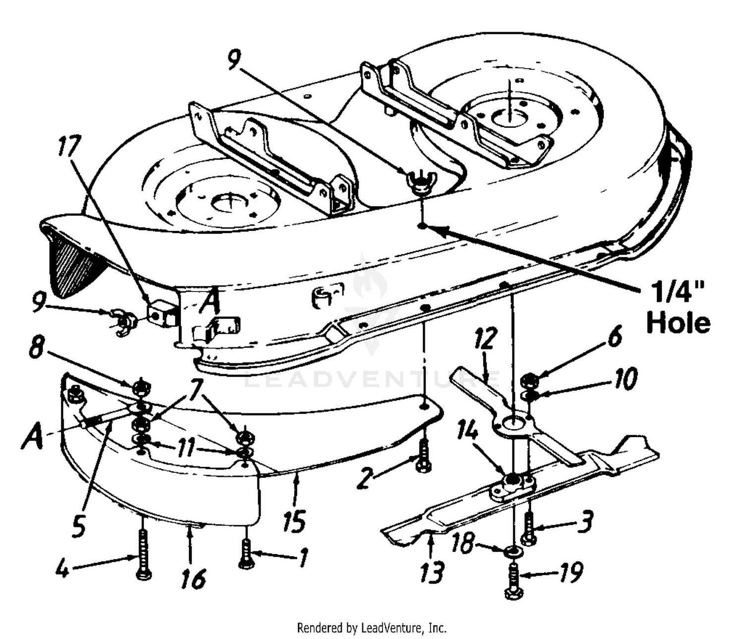 Mulching Kits (096 "F" 38inch) & (097 "G" 42inch)