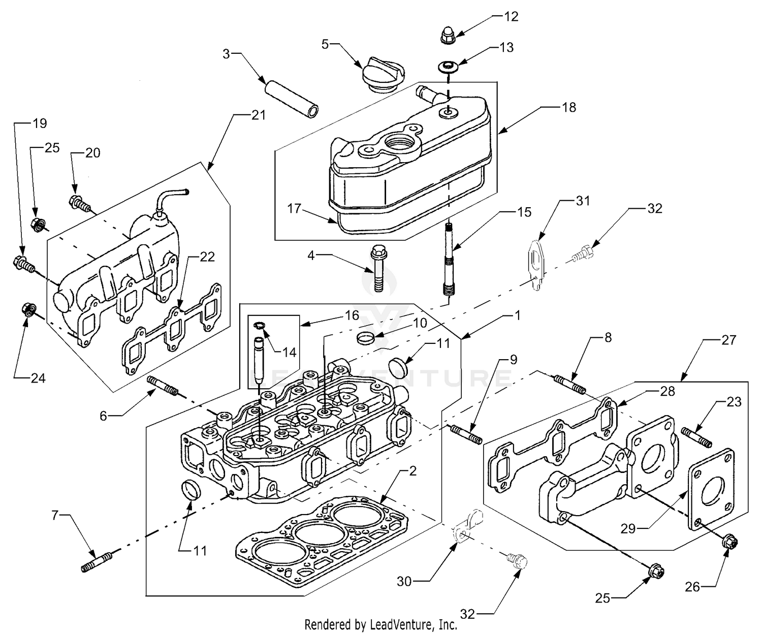 Cylinder Head And Manifolds