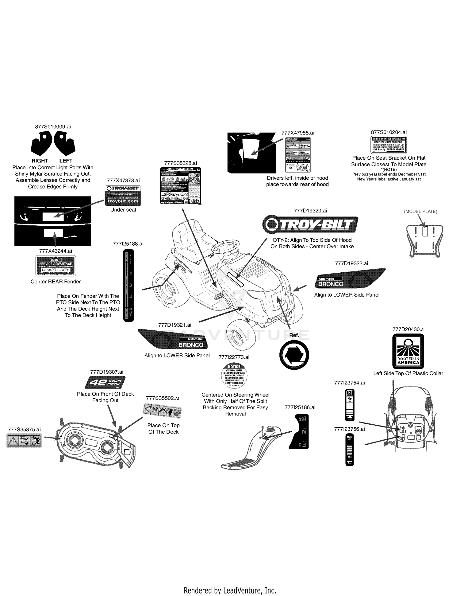Label Map 13WV78KS011