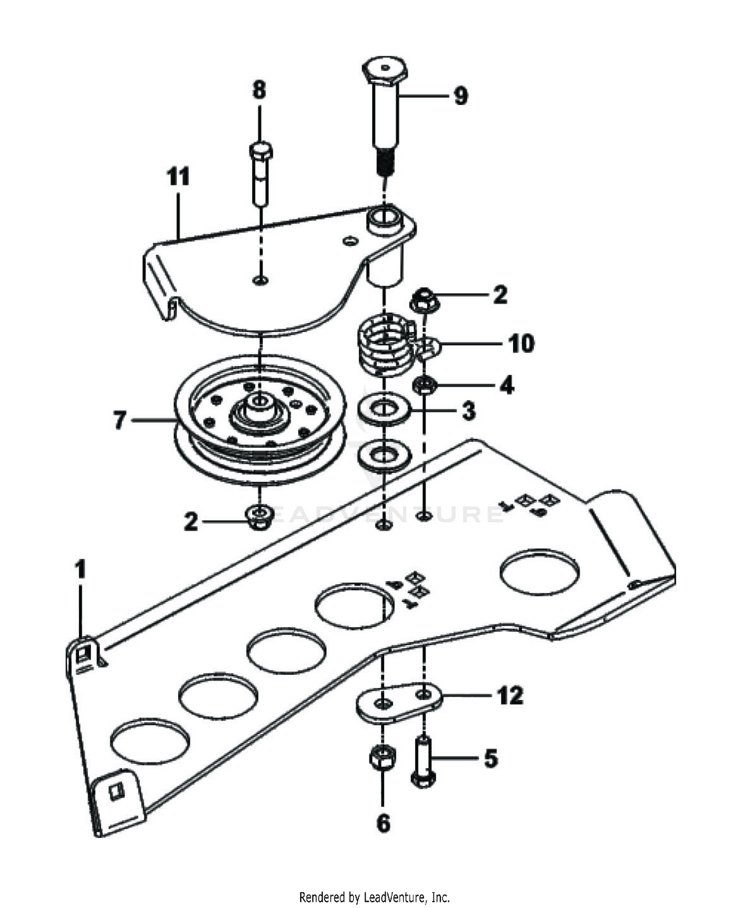 A2067_02 Idler Mount Assembly