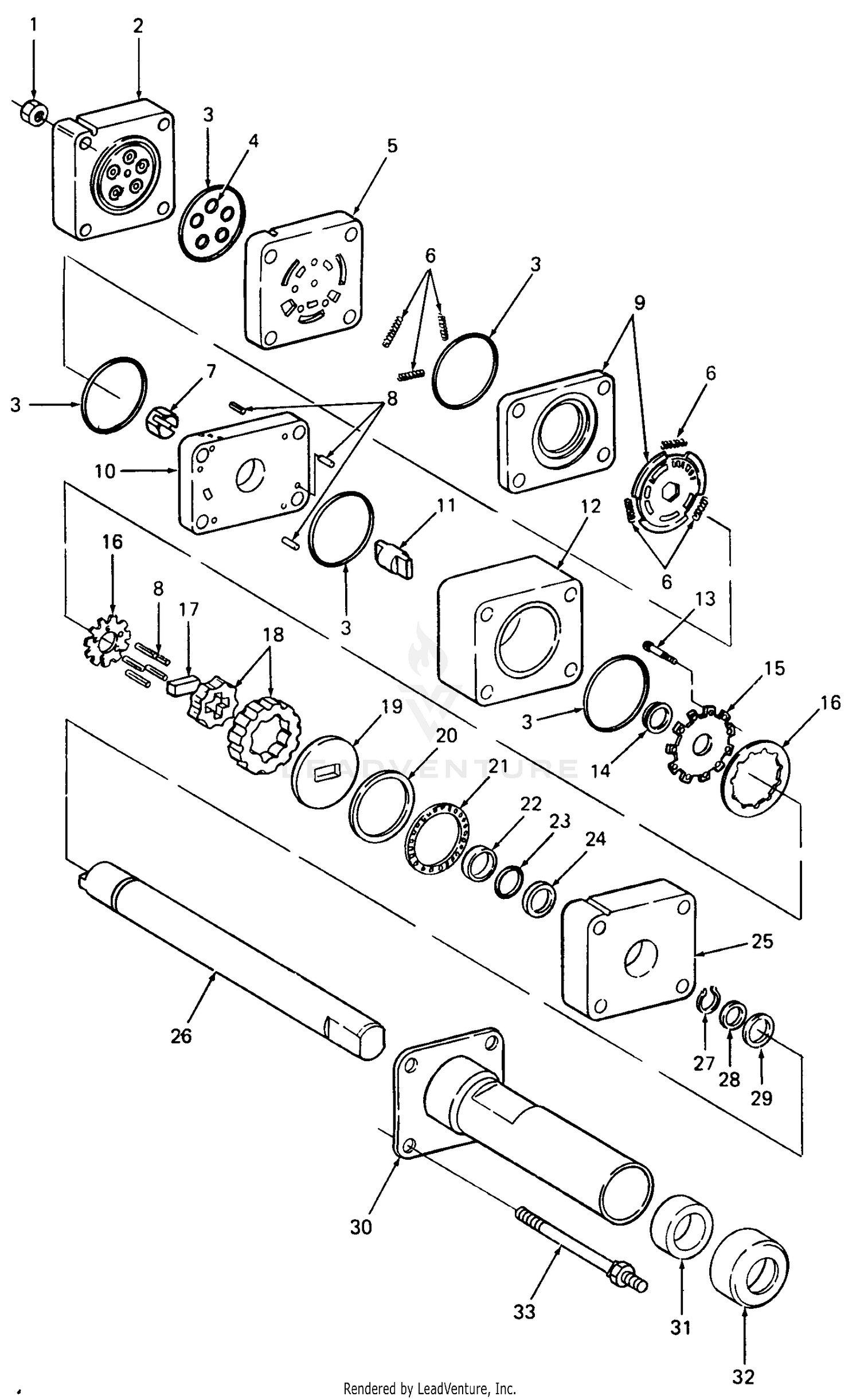 Power Steering Box Assembly