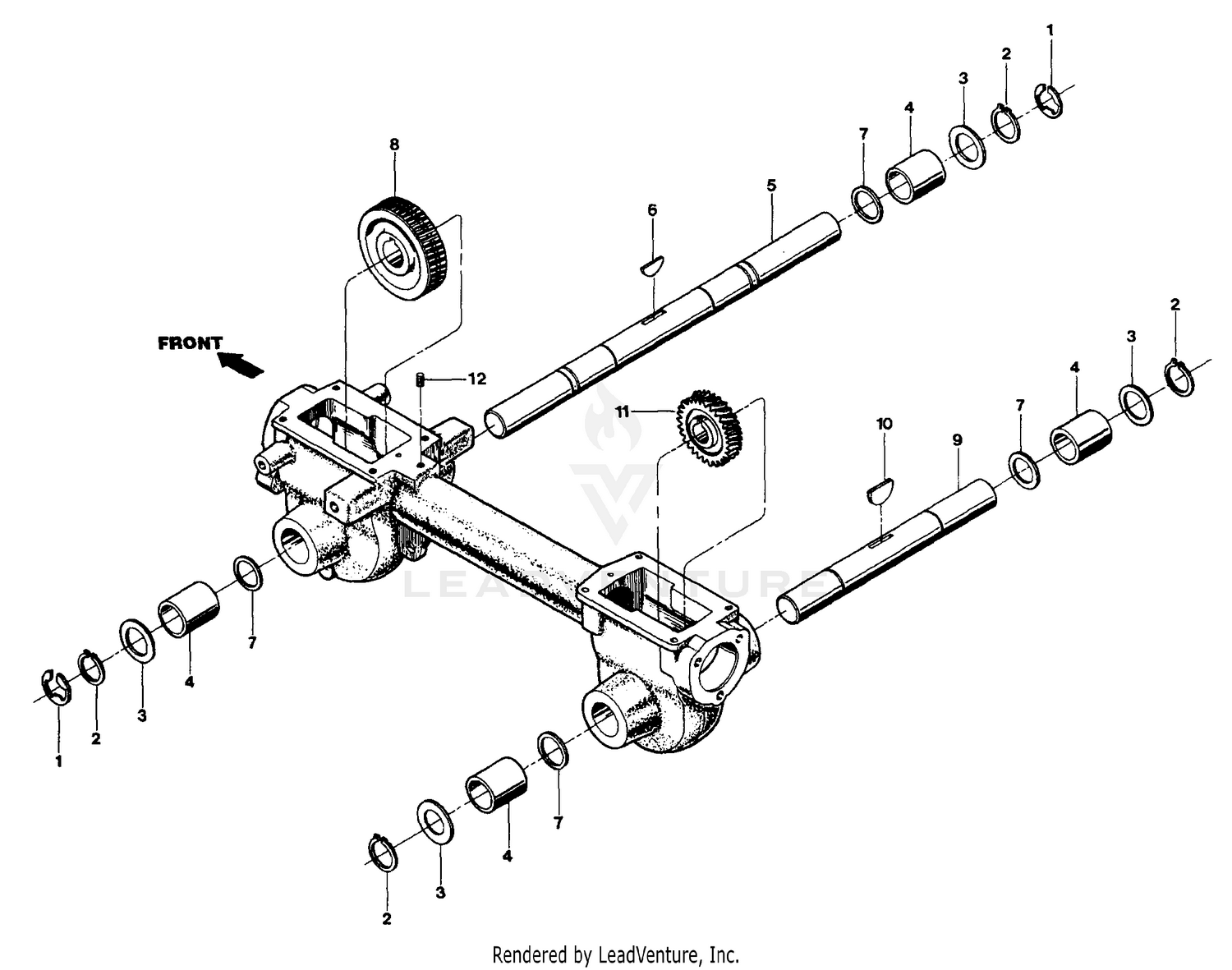 Wheel And Tiller Shaft Assemblies
