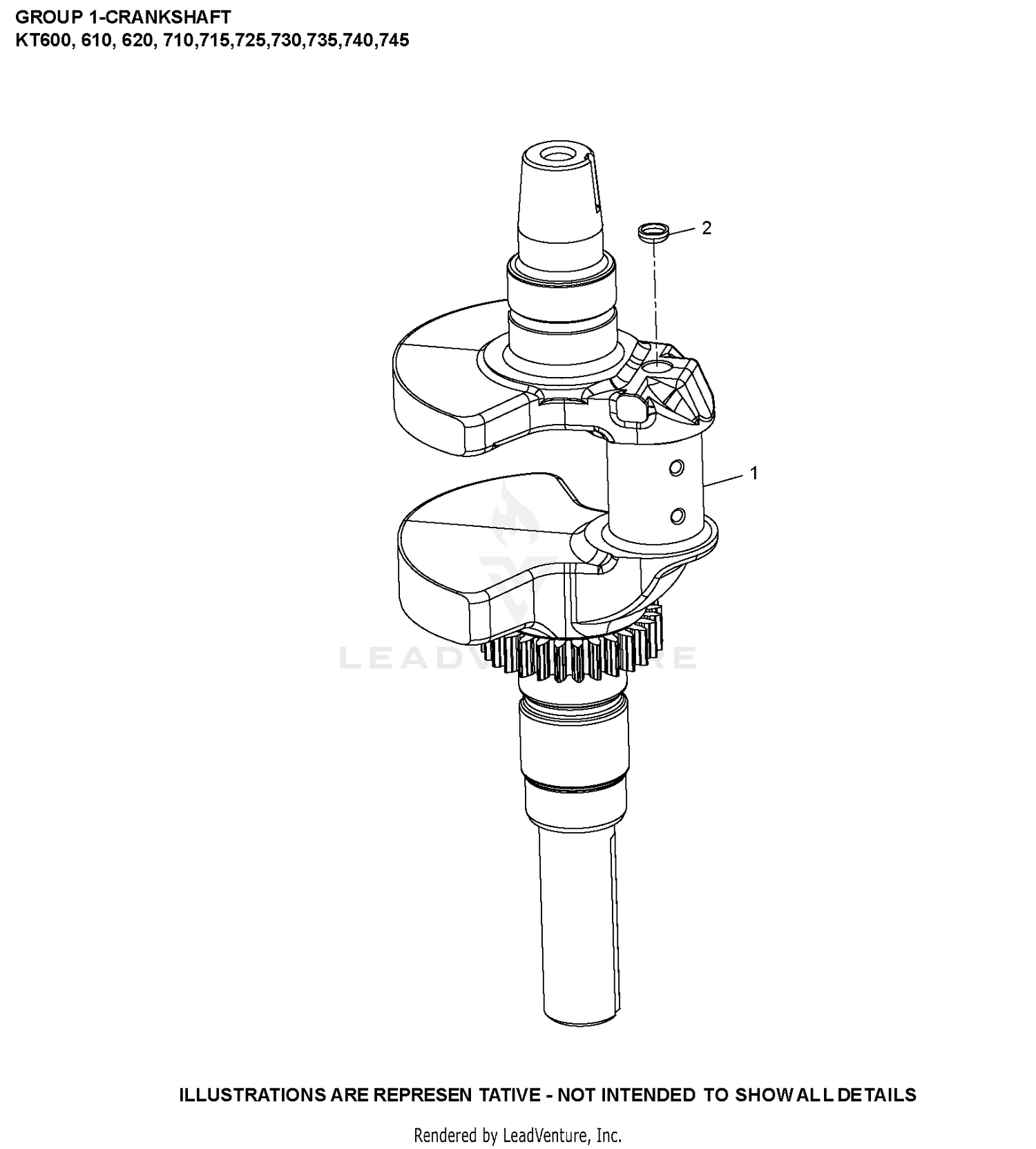 KT740-3095 CrankShaft