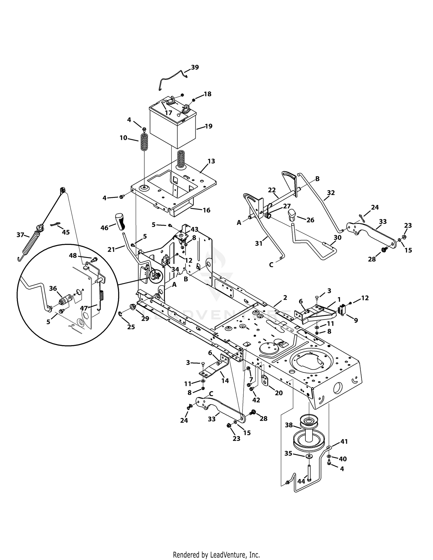 Frame and PTO Lift