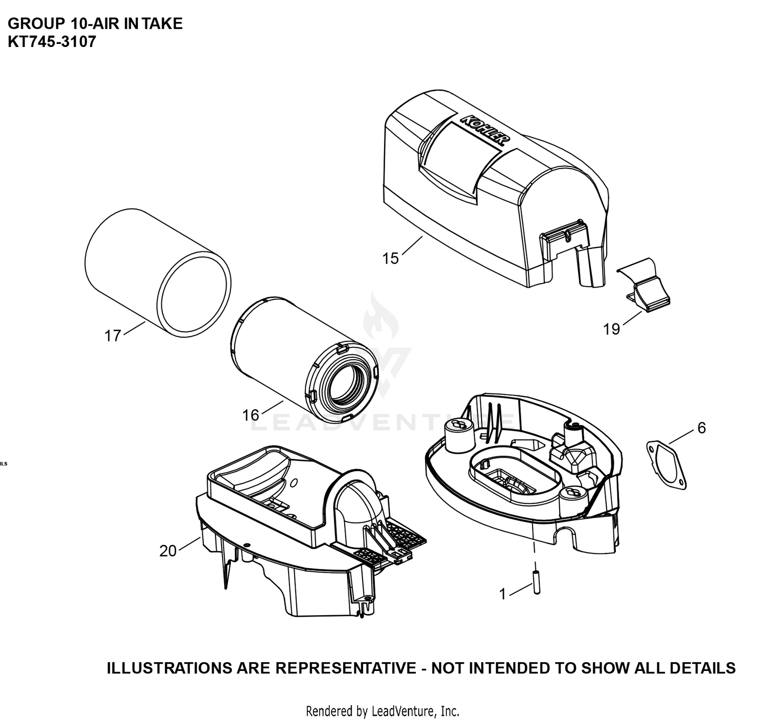 KT745-3107 Air Intake