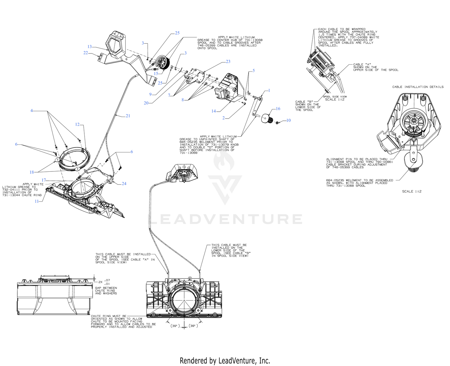 Chute Crank