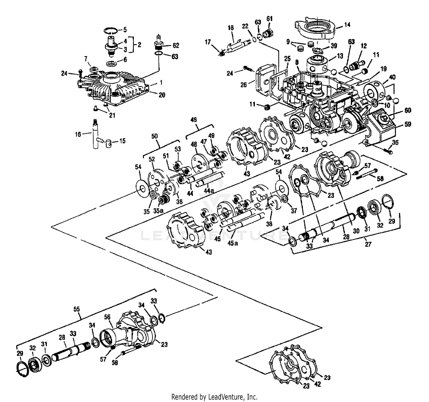HYDROSTATIC DIFFERENTIAL ASSEMBLY 750-024