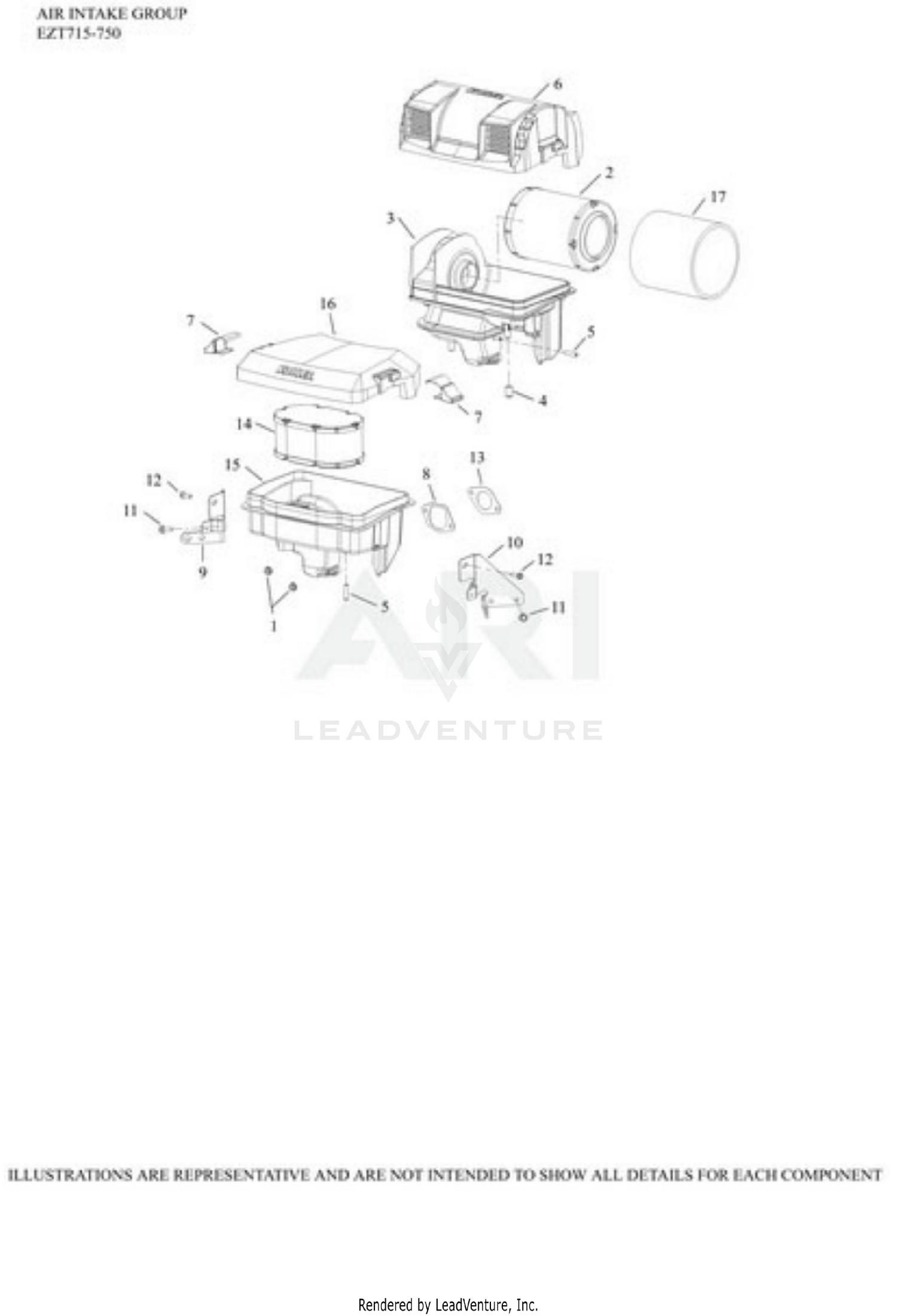 EZT750-3024 Air Intake